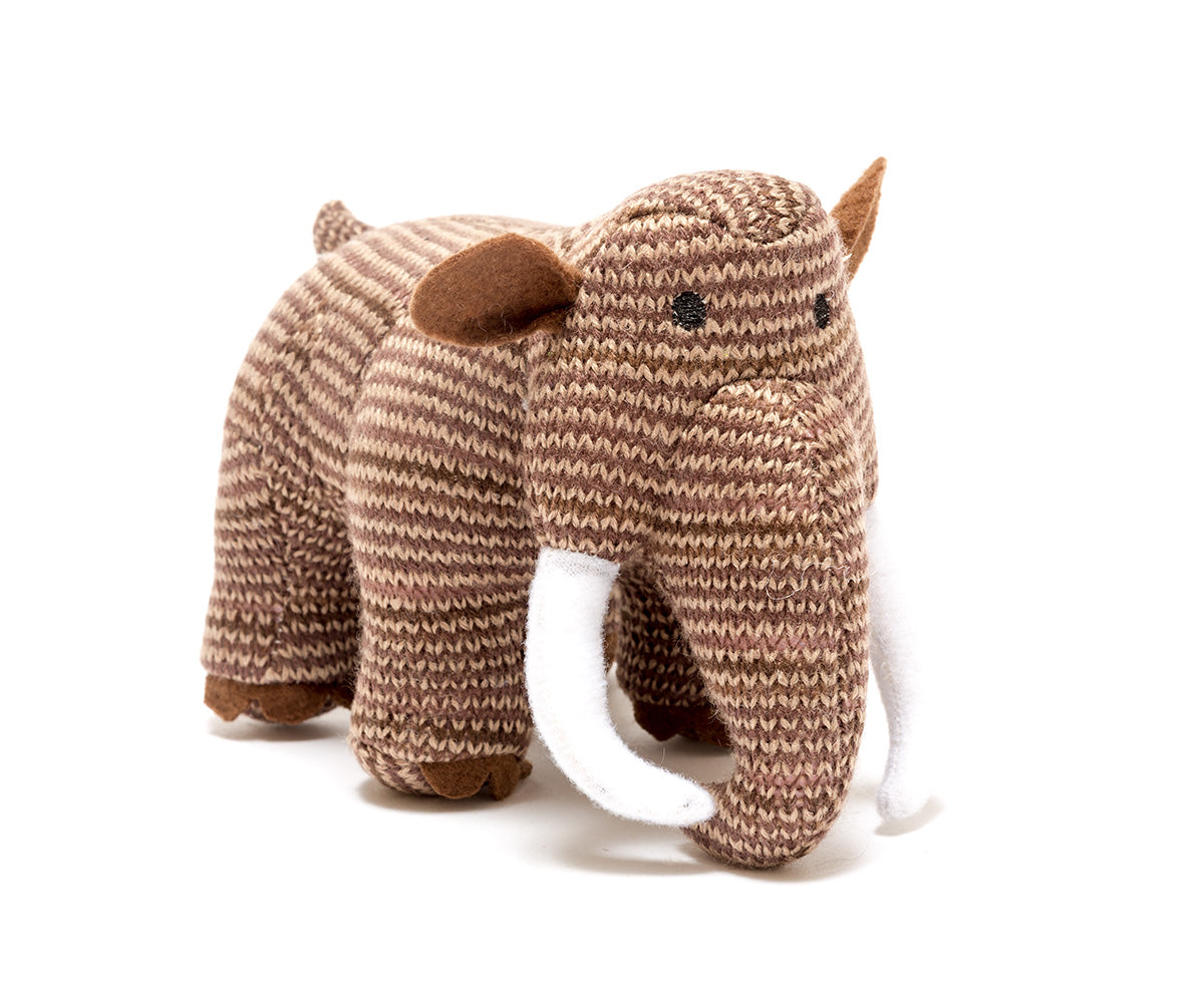 Knitted Mini Mammoth Rattle