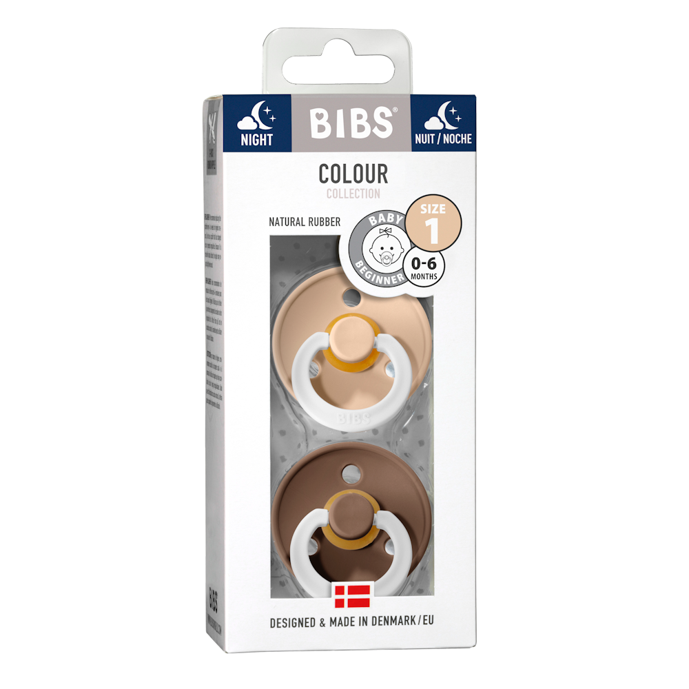 BIBS Dummy GLOW Twin Pack