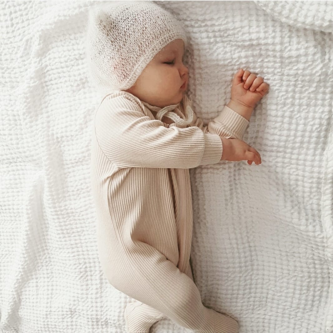 Zipped Ribbed Sleepsuit