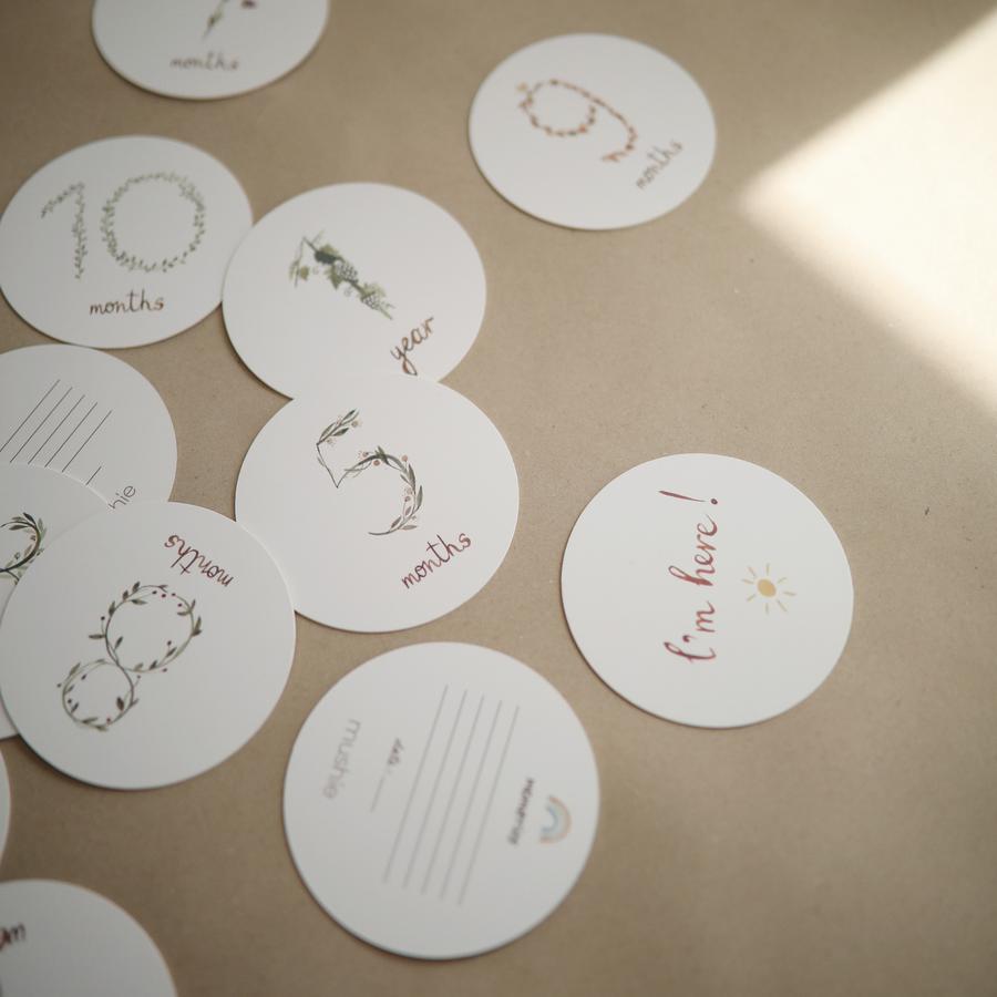 Mushie Milestone Card Set