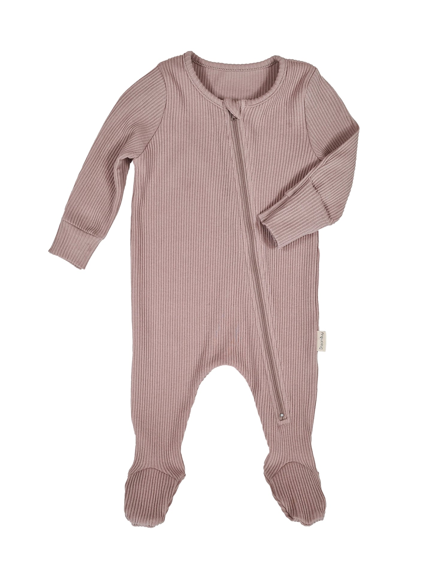 Zipped Ribbed Sleepsuit
