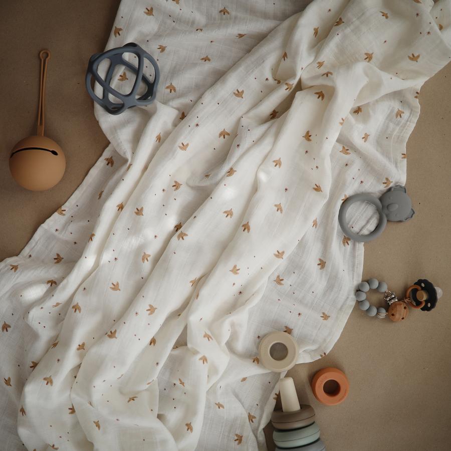Mushie Muslin Swaddle