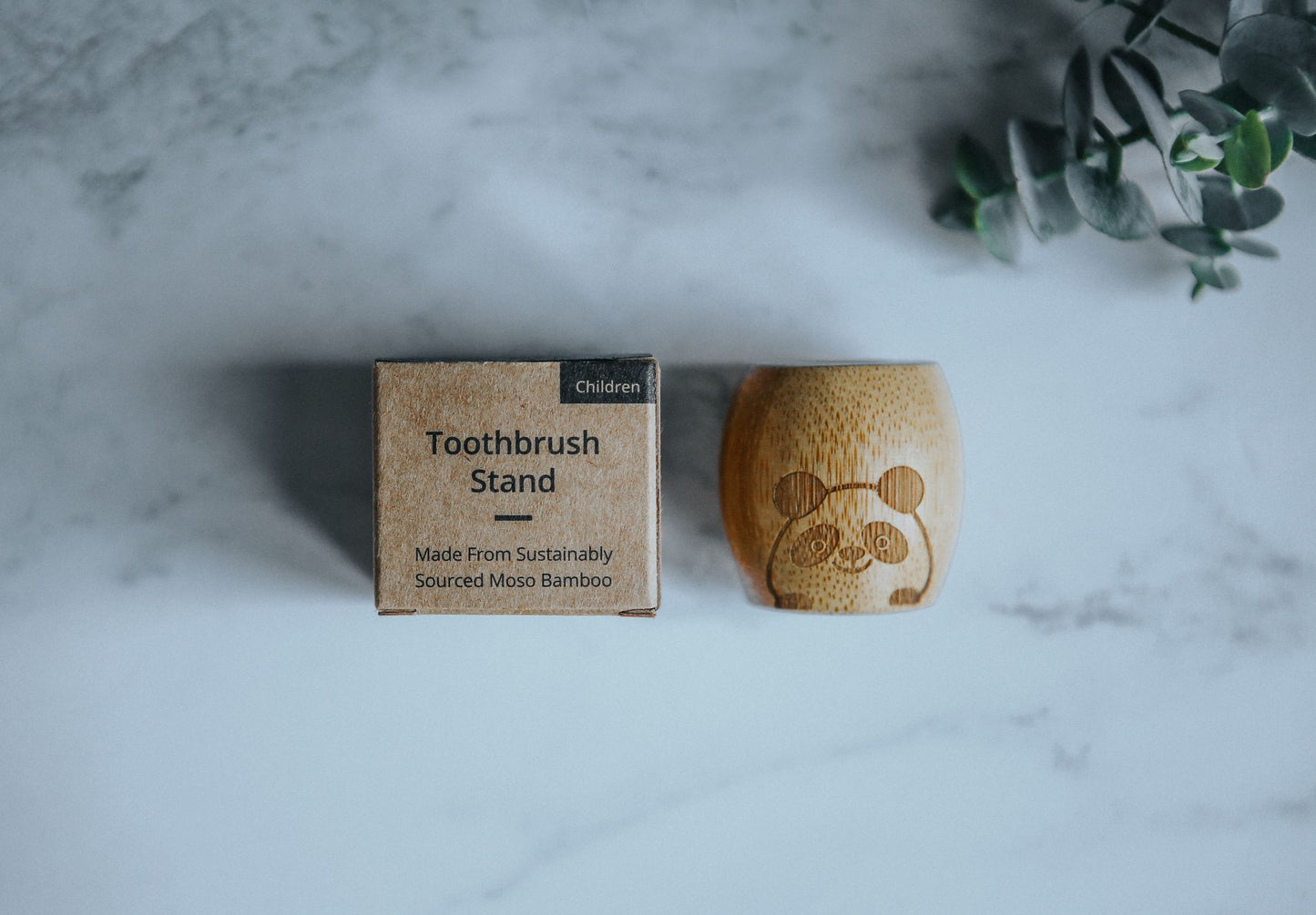 Bamboo Toothbrush Stand