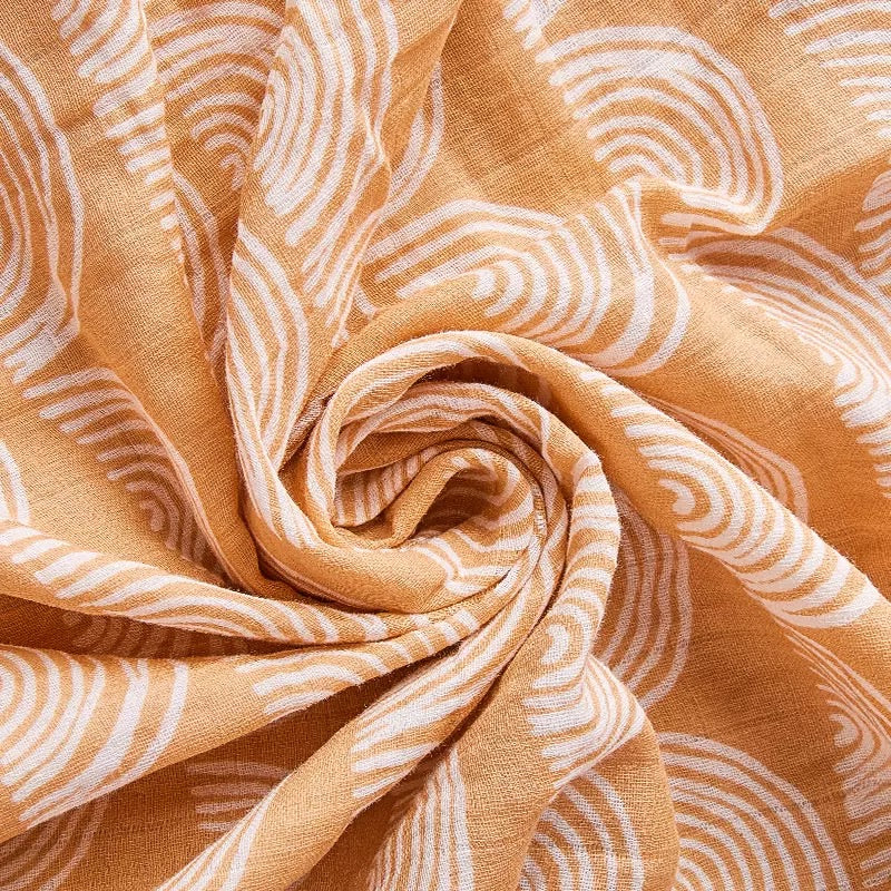 Neutral Rainbow Muslin Blanket