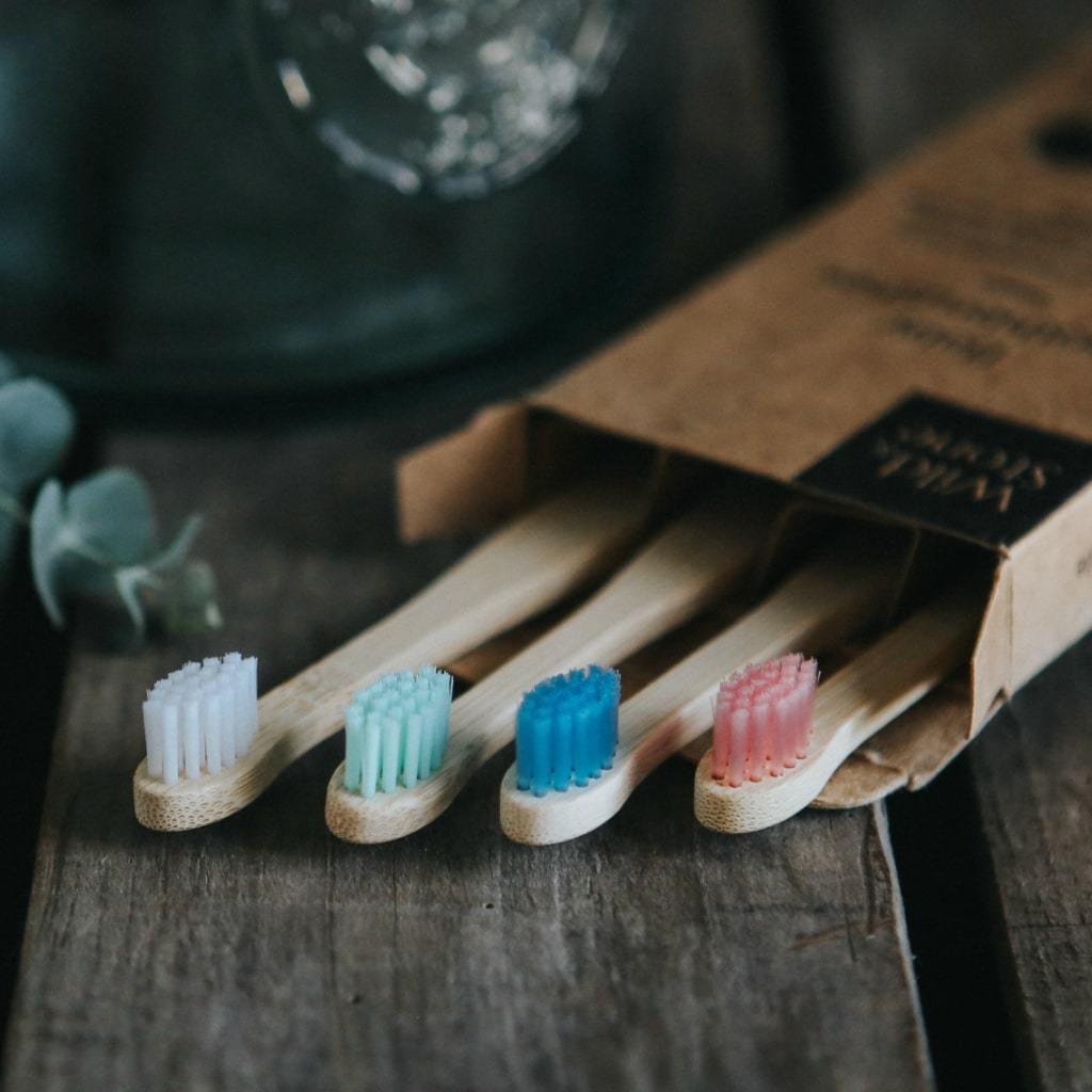 Baby Bamboo Toothbrush - 4 Pack - Extra Soft Bristles