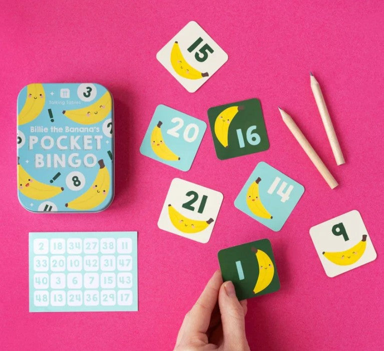 Billie the Banana's Pocket Bingo - Kid's activity in a tin