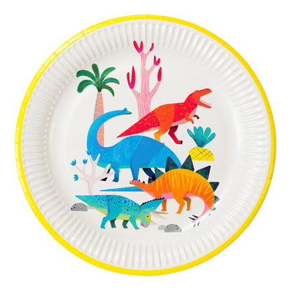 Dinosaur Party Plates - Pack of 8