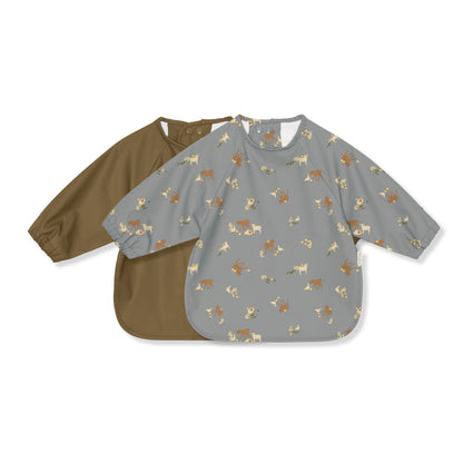 2 Pack Dinner Bib With Sleeves