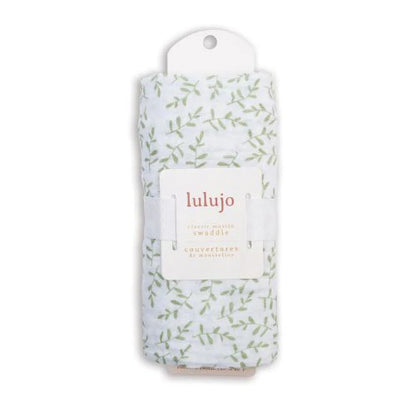 Lulujo - Muslin Swaddle – Greenery