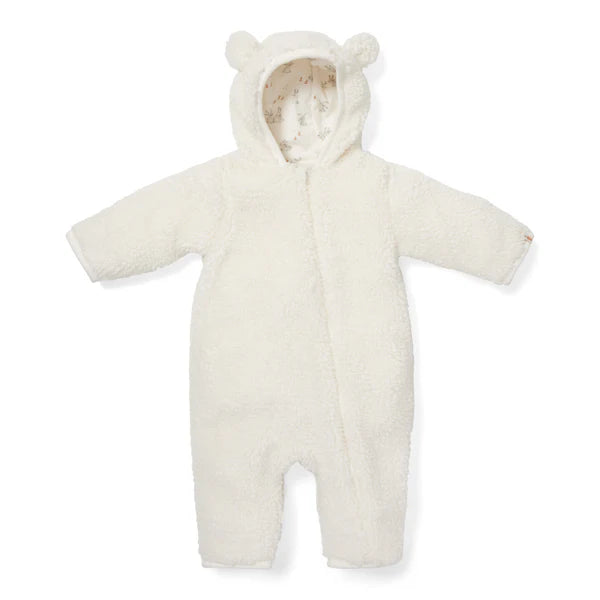 Teddy One Piece Suit Baby Bunny - Pram Suit (Sand and Off White)