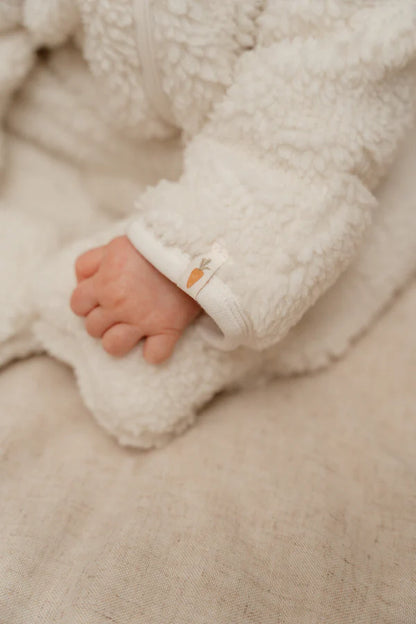 Teddy One Piece Suit Baby Bunny - Pram Suit (Sand and Off White)