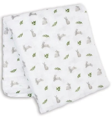 Lulujo - Muslin Swaddle - Bunnies