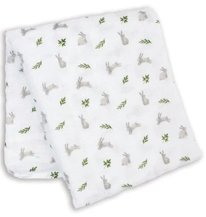 Lulujo - Muslin Swaddle - Bunnies