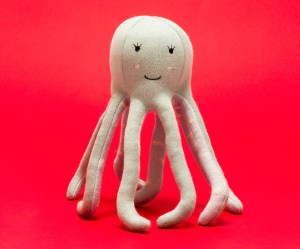 Knitted Organic Cotton Ollie Octopus Soft Toy
