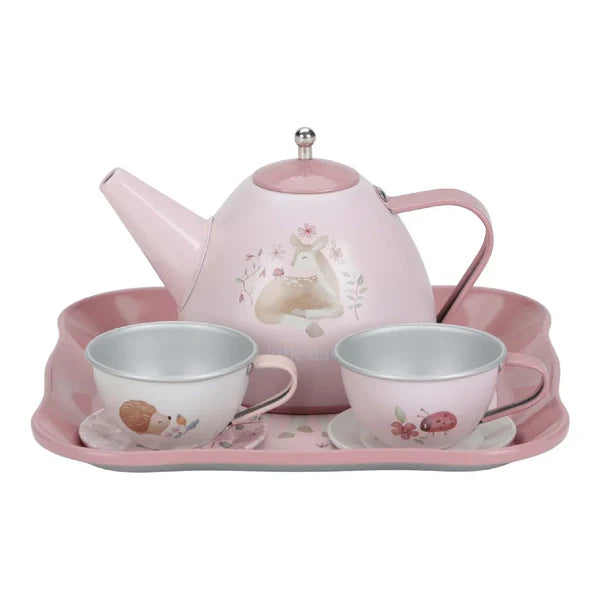 Fairy Garden Tea Set in a mini Suitcase
