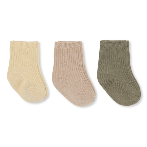 Ribbed Socks (3 Pack) - Reed Yellow