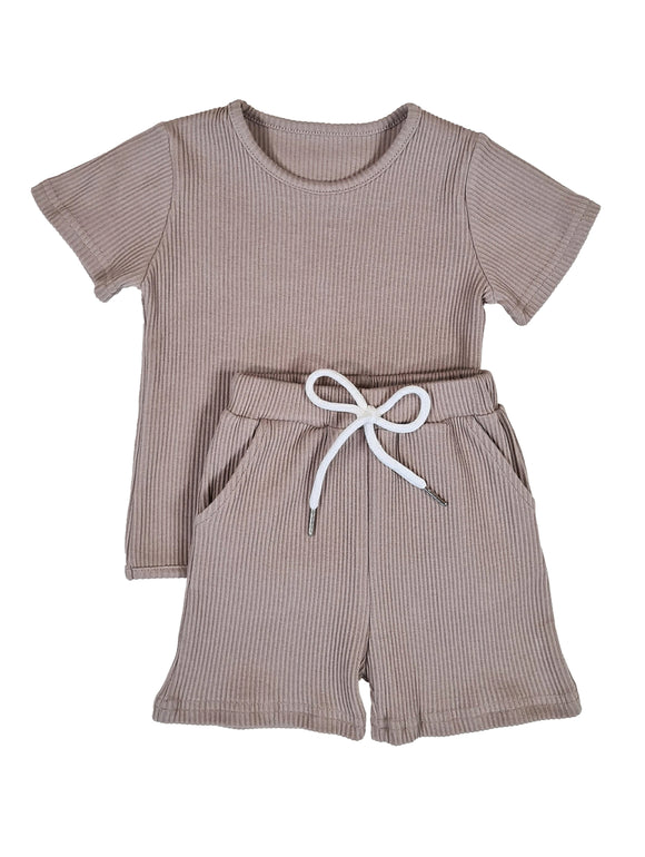Shortie Lounge Set - Taupe