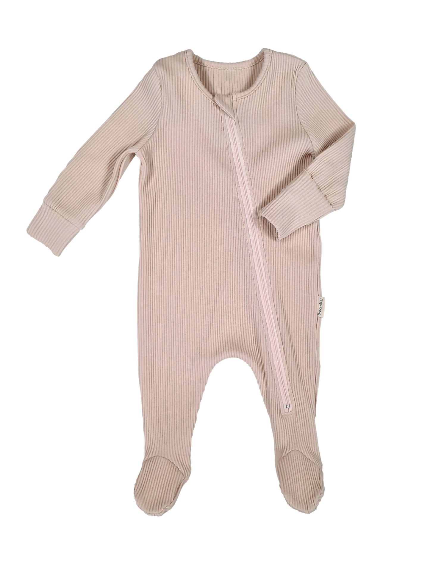 Zipped Ribbed Sleepsuit