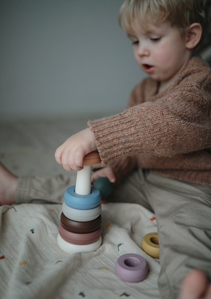 Mushie Stacking Rings Tower